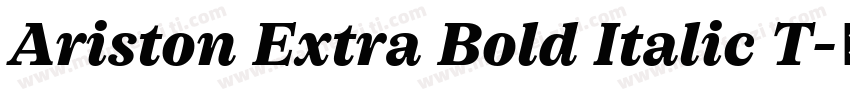 Ariston Extra Bold Italic T字体转换